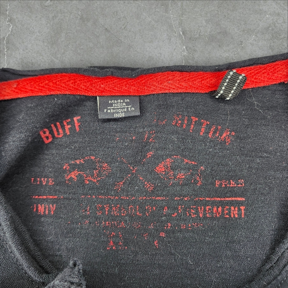 BUFFALO Black Graphic Tee With V-Neck - XLarge - Picture 4 of 6